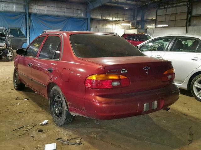 1Y1SK52872Z424692 - 2002 CHEVROLET GEO PRIZM 红色 照片 3