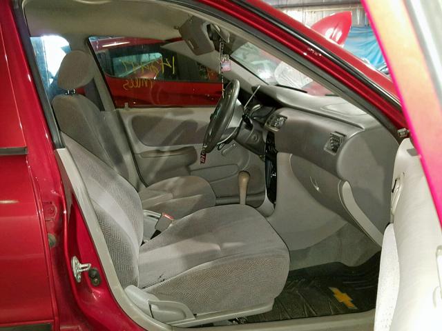 1Y1SK52872Z424692 - 2002 CHEVROLET GEO PRIZM 红色 照片 5