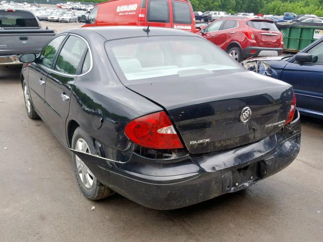 2G4WC582461224160 - 2006 BUICK LACROSSE C BLACK photo 3