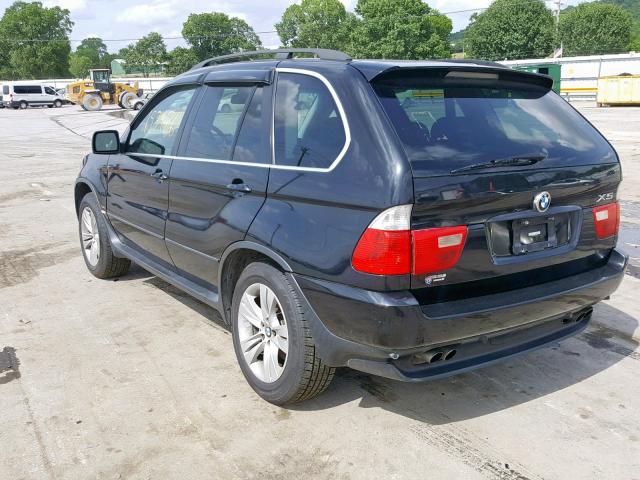 5UXFB53565LV13265 - 2005 BMW X5 4.4I BLACK photo 3