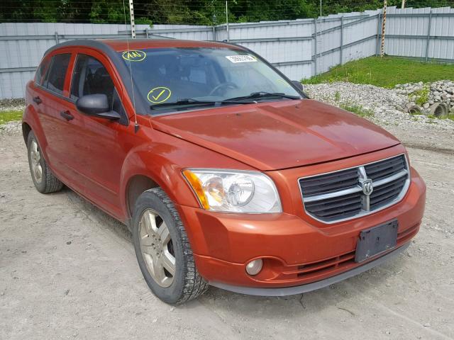 1B3HB48B87D343556 - 2007 DODGE CALIBER SX ORANGE photo 1