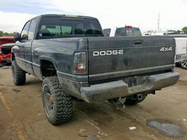 3B7KF23632M315300 - 2002 DODGE RAM 2500 BLACK photo 3