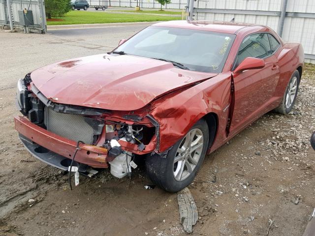 2G1FA1E31F9234977 - 2015 CHEVROLET CAMARO LS RED photo 2