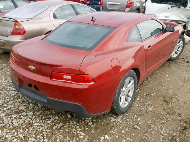 2G1FA1E31F9234977 - 2015 CHEVROLET CAMARO LS RED photo 4