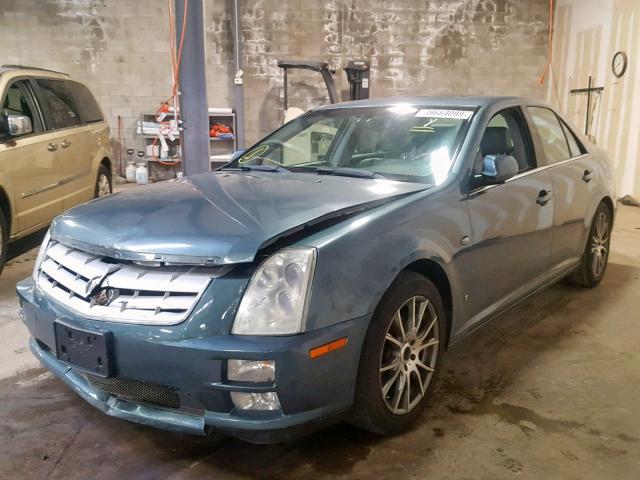 1G6DW677160188108 - 2006 CADILLAC STS BLUE photo 2