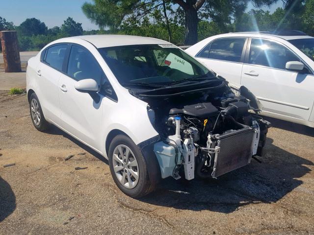 KNADM4A38D6237728 - 2013 KIA RIO LX WHITE photo 1