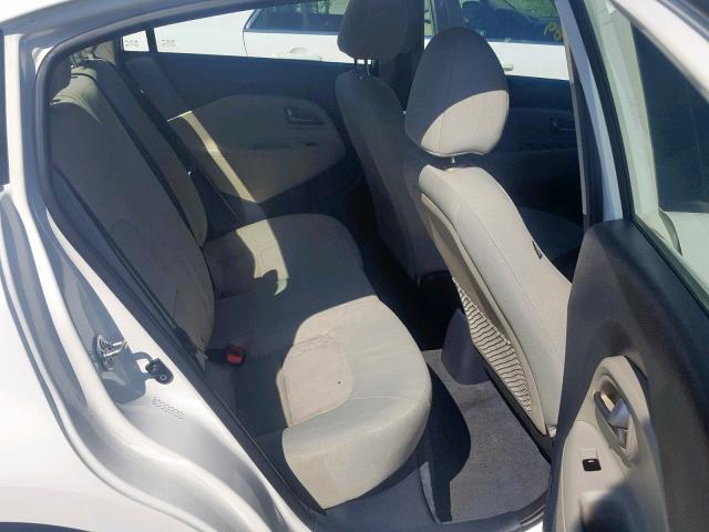 KNADM4A38D6237728 - 2013 KIA RIO LX WHITE photo 6