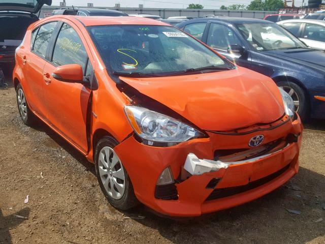 JTDKDTB36D1033770 - 2013 TOYOTA PRIUS C ORANGE photo 1