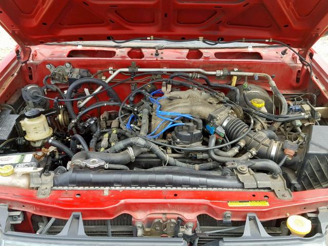 5N1ED28Y1YC557442 - 2000 NISSAN XTERRA XE RED photo 7