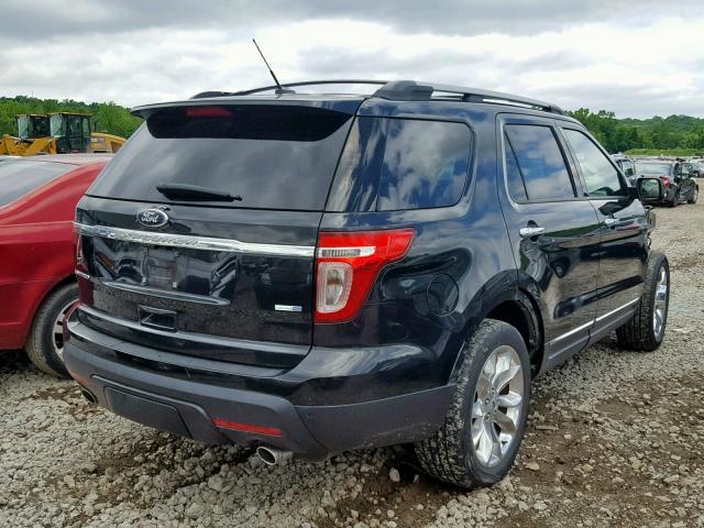 1FM5K8F86FGB00966 - 2015 FORD EXPLORER L BLACK photo 4