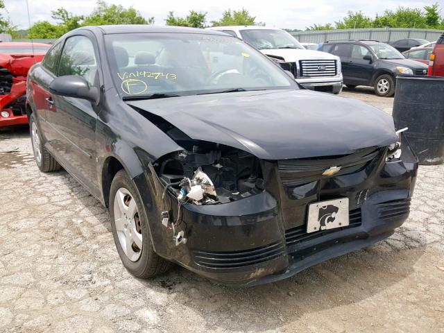 1G1AL18F087142743 - 2008 CHEVROLET COBALT LT BLACK photo 1