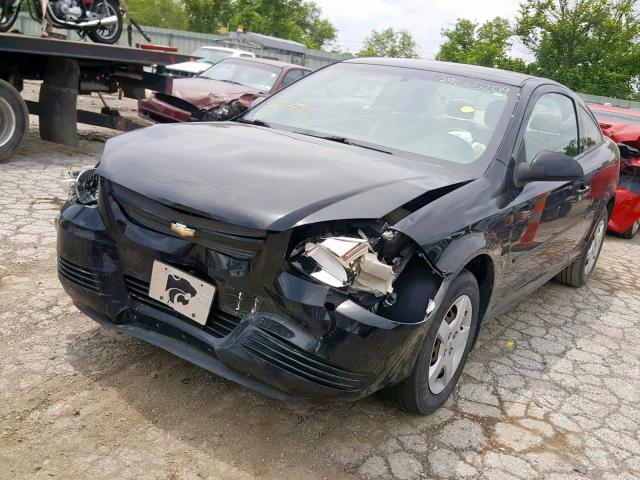 1G1AL18F087142743 - 2008 CHEVROLET COBALT LT BLACK photo 2