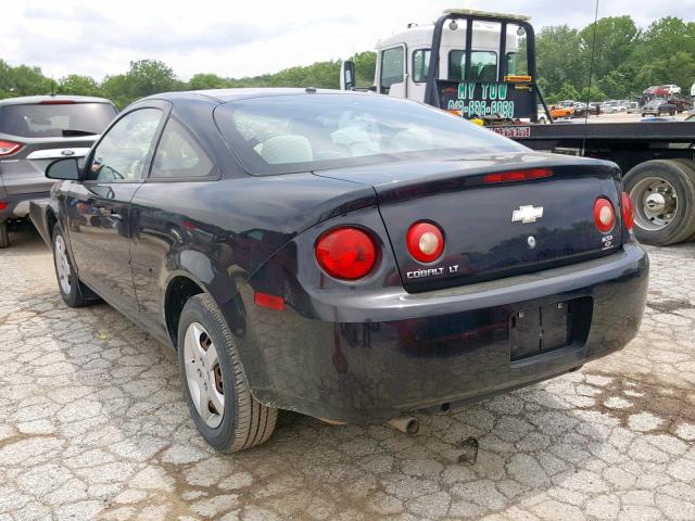 1G1AL18F087142743 - 2008 CHEVROLET COBALT LT BLACK photo 3