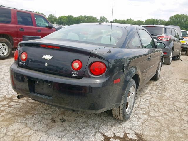 1G1AL18F087142743 - 2008 CHEVROLET COBALT LT BLACK photo 4