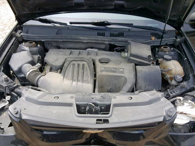 1G1AL18F087142743 - 2008 CHEVROLET COBALT LT BLACK photo 7