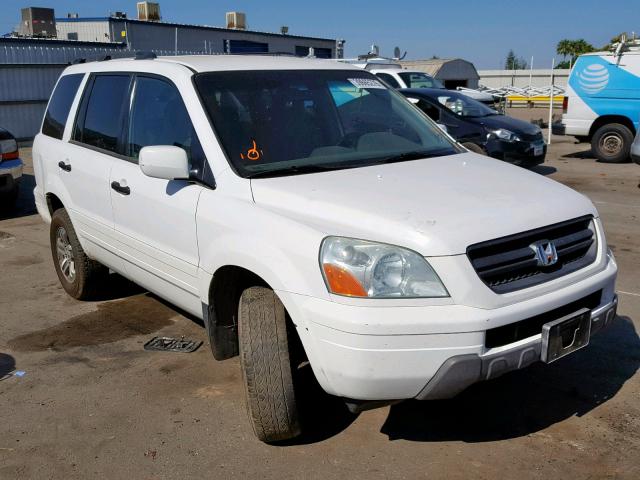 2HKYF18424H562876 - 2004 HONDA PILOT EX WHITE photo 1