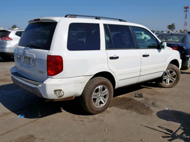 2HKYF18424H562876 - 2004 HONDA PILOT EX WHITE photo 4