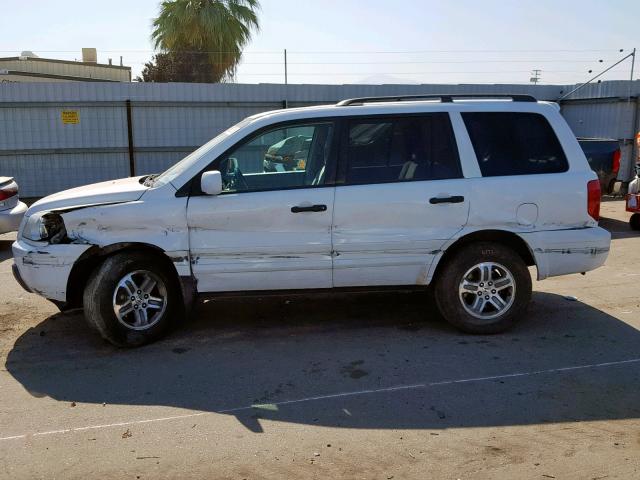 2HKYF18424H562876 - 2004 HONDA PILOT EX WHITE photo 9