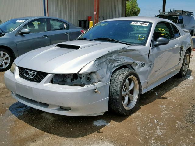 1FAFP42X44F126698 - 2004 FORD MUSTANG GT SILVER photo 2