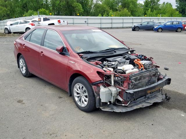 4T1BD1FK7FU164144 - 2015 TOYOTA CAMRY HYBR RED photo 1