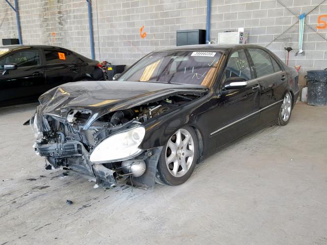 WDBNG83J43A345176 - 2003 MERCEDES-BENZ S 430 4MAT BLACK photo 2