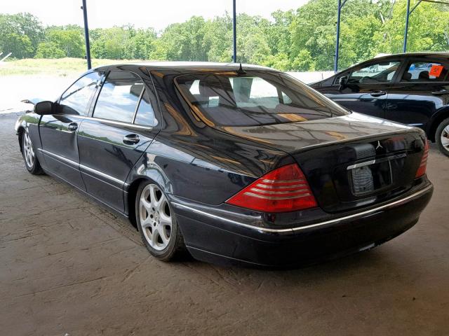 WDBNG83J43A345176 - 2003 MERCEDES-BENZ S 430 4MAT BLACK photo 3