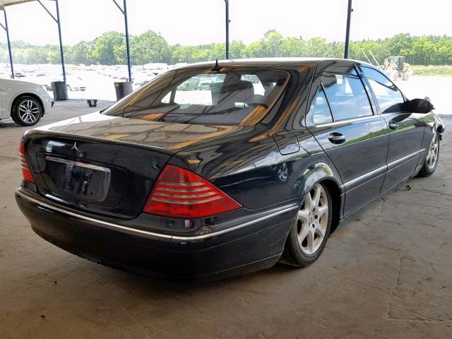 WDBNG83J43A345176 - 2003 MERCEDES-BENZ S 430 4MAT BLACK photo 4