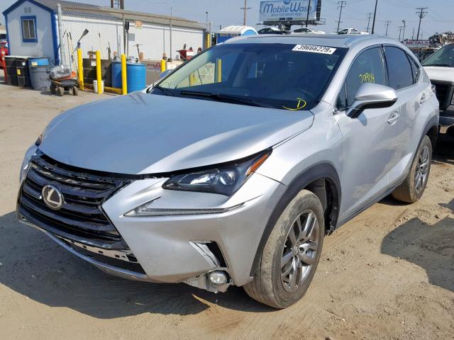 JTJYARBZ3F2003873 - 2015 LEXUS NX 200T SILVER photo 2