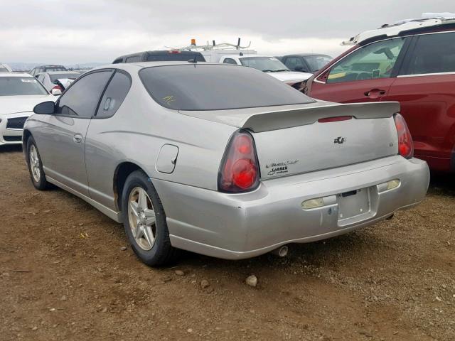 2G1WX12K559147429 - 2005 CHEVROLET MONTE CARL SILVER photo 3