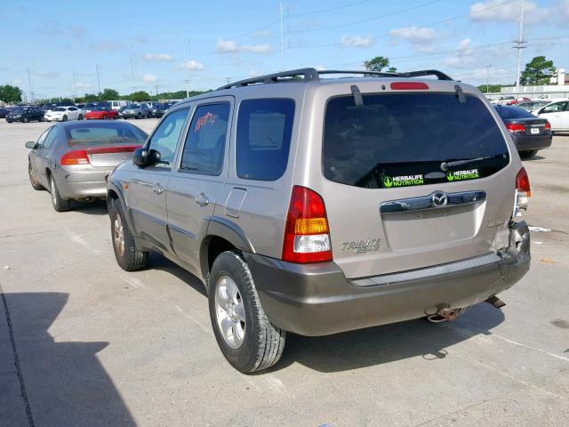 4F2CU091X1KM36289 - 2001 MAZDA TRIBUTE LX BEIGE photo 3