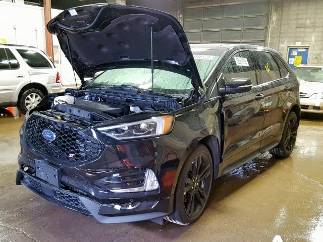 2FMPK4AP9KBB13230 - 2019 FORD EDGE ST BLACK photo 2