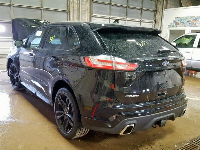 2FMPK4AP9KBB13230 - 2019 FORD EDGE ST BLACK photo 3