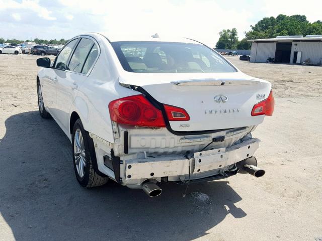 JN1CV6AR2FM521112 - 2015 INFINITI Q40 WHITE photo 3