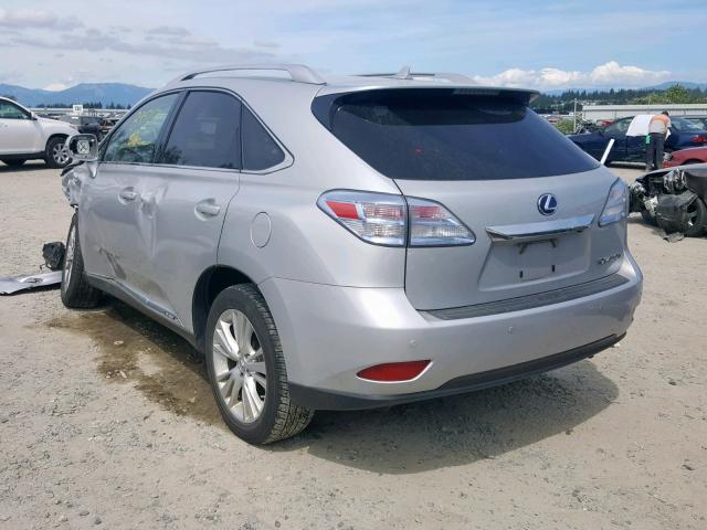 JTJBC1BA9C2431051 - 2012 LEXUS RX 450 GRAY photo 3