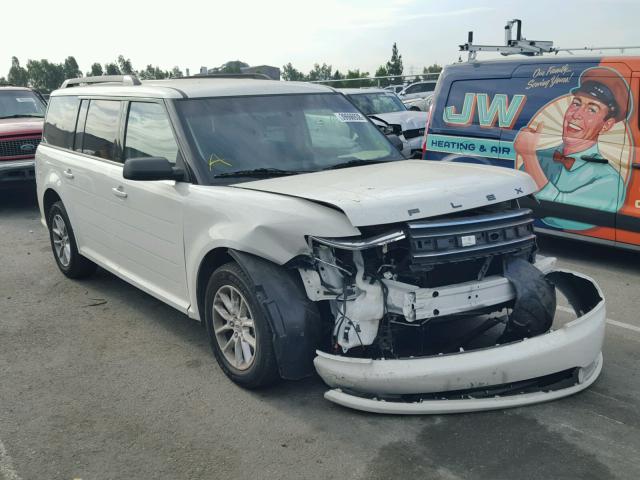 2FMGK5B8XEBD13633 - 2014 FORD FLEX SE WHITE photo 1