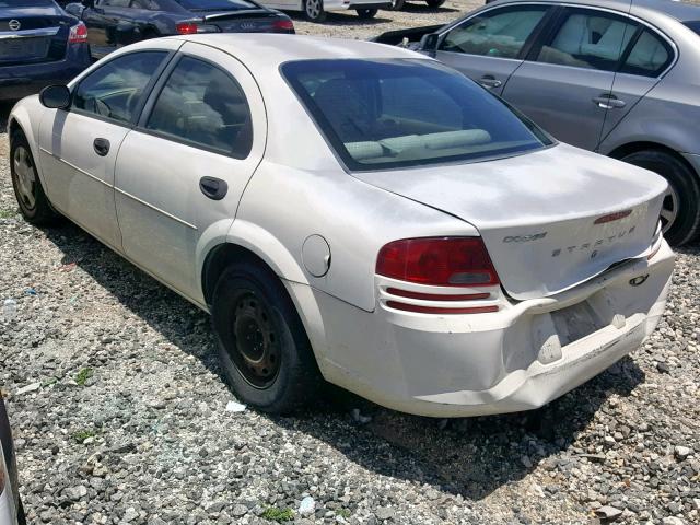 1B3EL36X24N312995 - 2004 DODGE STRATUS SE WHITE photo 3