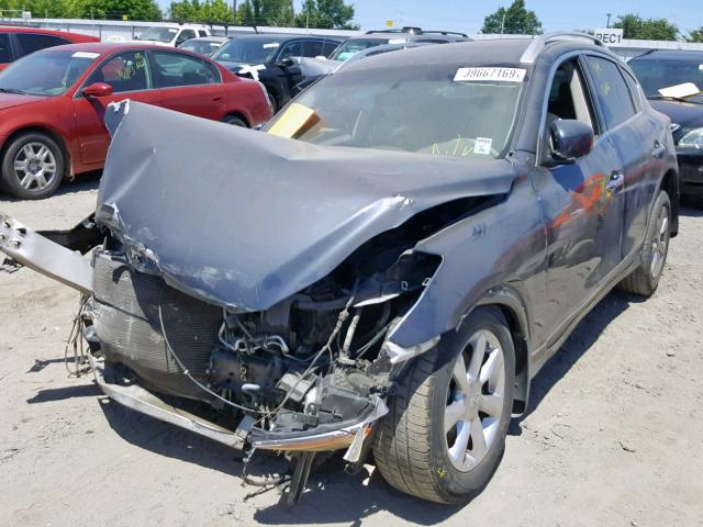 JNKAJ09E28M306278 - 2008 INFINITI EX35 BASE BLACK photo 2