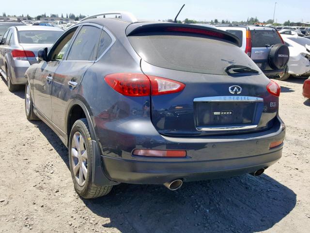 JNKAJ09E28M306278 - 2008 INFINITI EX35 BASE BLACK photo 3