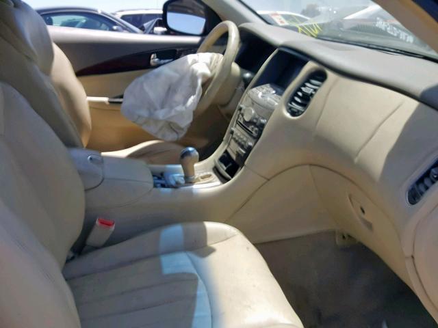 JNKAJ09E28M306278 - 2008 INFINITI EX35 BASE BLACK photo 5