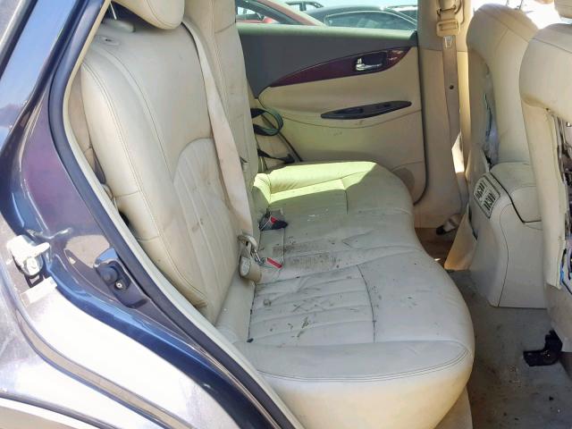 JNKAJ09E28M306278 - 2008 INFINITI EX35 BASE BLACK photo 6