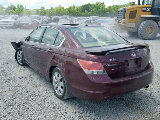 1HGCP26808A117084 - 2008 HONDA ACCORD EXL MAROON photo 3