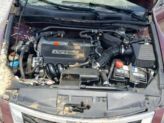 1HGCP26808A117084 - 2008 HONDA ACCORD EXL MAROON photo 7