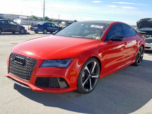 WUAW2AFC9EN903031 - 2014 AUDI RS7 RED photo 2