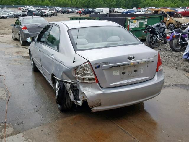 KNAFE121275457135 - 2007 KIA SPECTRA EX SILVER photo 3