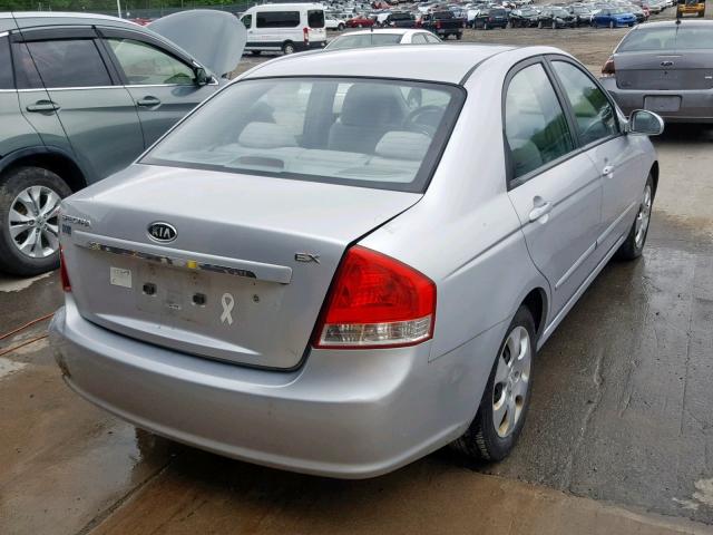 KNAFE121275457135 - 2007 KIA SPECTRA EX SILVER photo 4