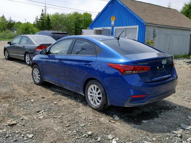 3KPC24A35KE055903 - 2019 HYUNDAI ACCENT SE BLUE photo 3