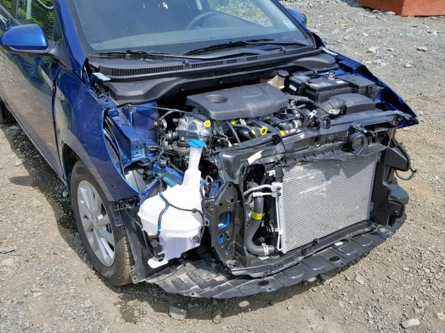 3KPC24A35KE055903 - 2019 HYUNDAI ACCENT SE BLUE photo 9