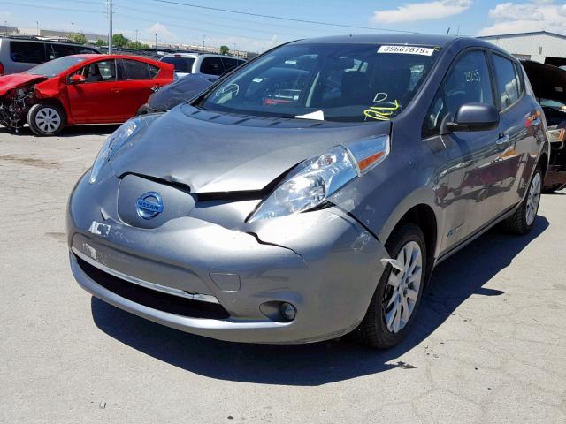 1N4AZ0CP3FC307145 - 2015 NISSAN LEAF S CHARCOAL photo 2