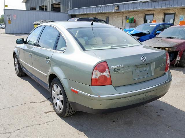 WVWRH63B03P115273 - 2003 VOLKSWAGEN PASSAT GLX 绿色 照片 3