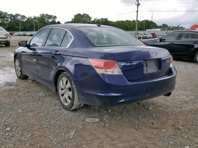 1HGCP2F88AA087550 - 2010 HONDA ACCORD EXL BLUE photo 3